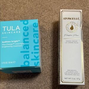 Tula Skincare Bedtime Brightening Treatment in Blue